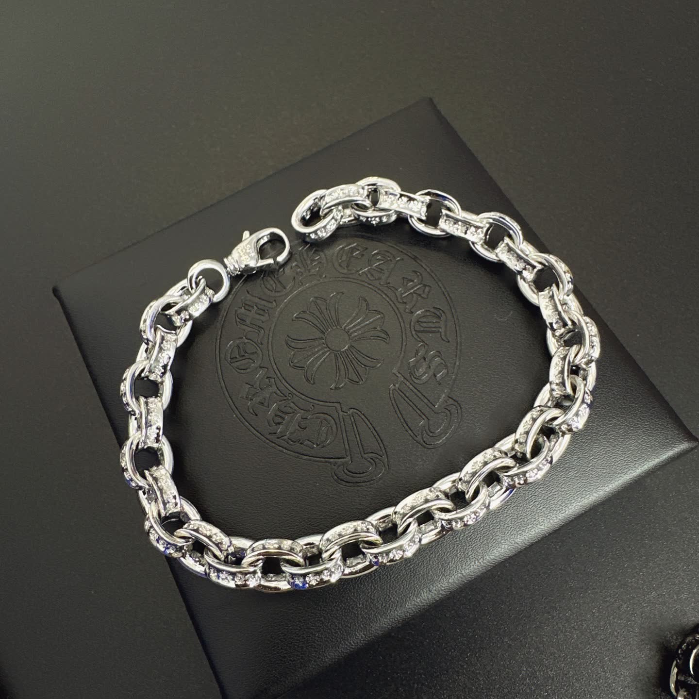 Chrome Hearts Chromatic Heart Silver Bracelet